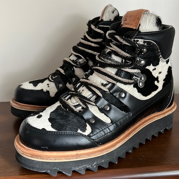 MONTE SPORT  “BRIGITTE“ White & Black Boots Size 37 - Picture 6 of 16